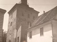 Gornji grad. Kula Lotrščak 1960. godine